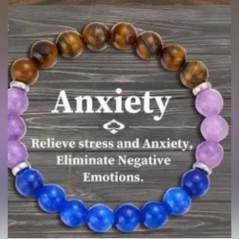 NWOT Women's Anxiety Beaded Bracelet